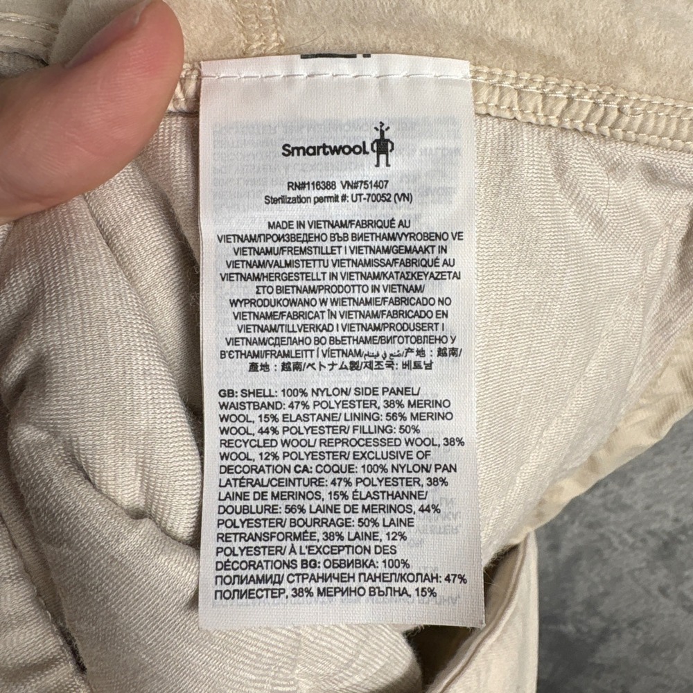 Smartwool Skirt Smartloft 60 Insulated Medium Cream Hiking Winter Comfort - Picture 7 of 7